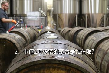 2、市值2萬(wàn)多億的茅臺(tái)是誰(shuí)在喝？